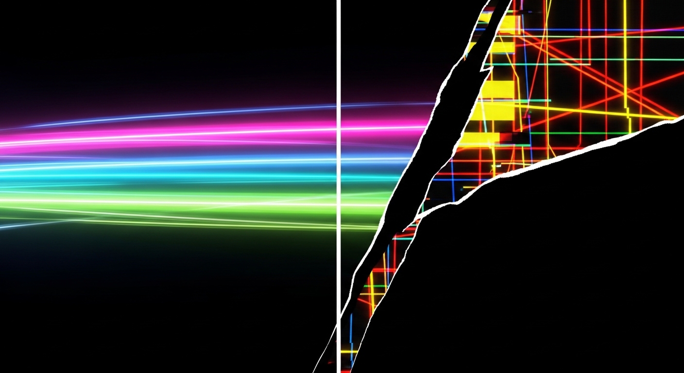 Smooth motion versus screen tearing comparison on monitor