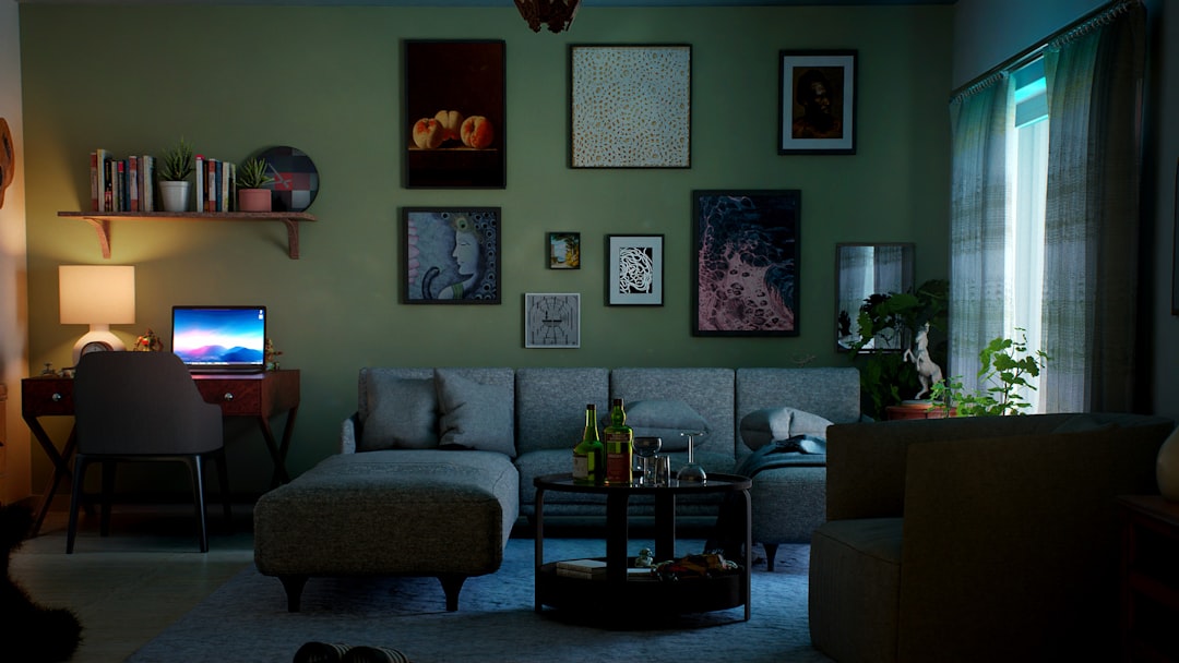 Person browsing a game subscription library on TV