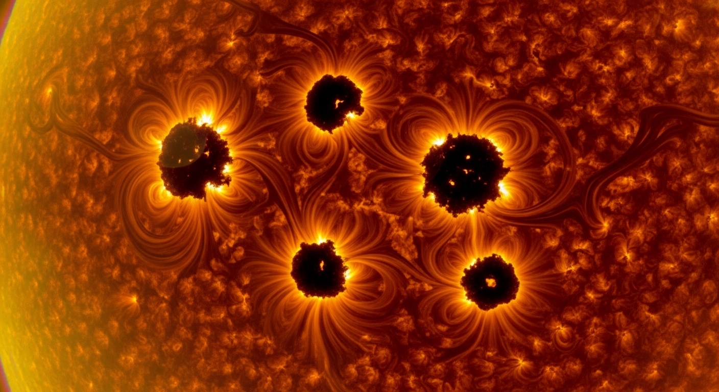 Sunspot clusters on the solar surface
