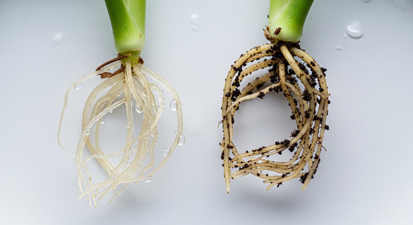 Water roots versus soil roots from philodendron cuttings compared