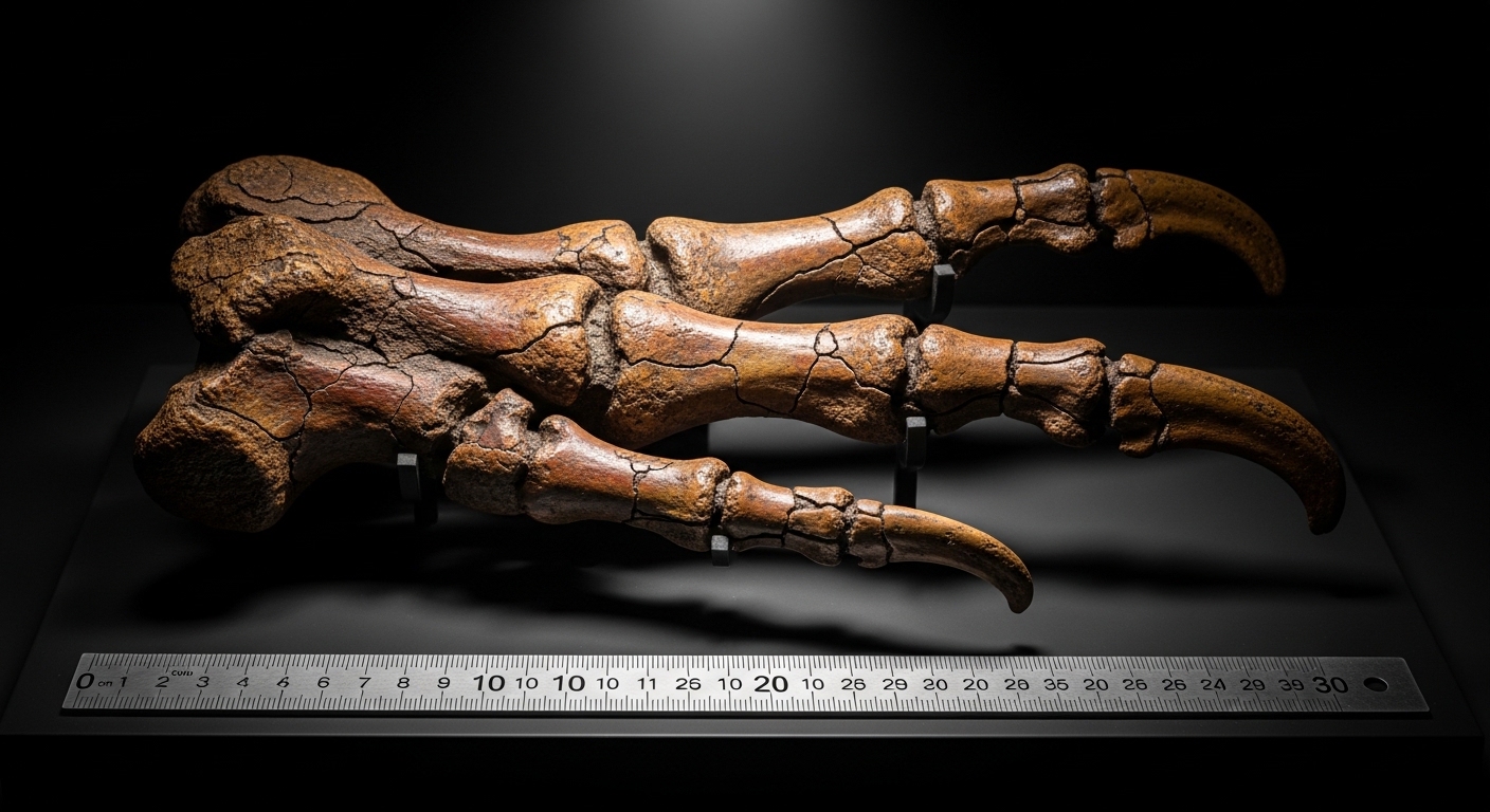 Fosil lengan depan T-rex dengan dua jari