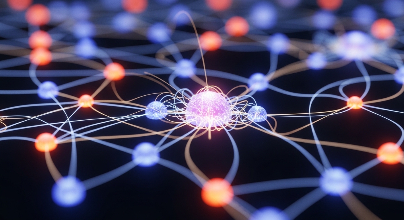 Abstract visualization of data network pathways