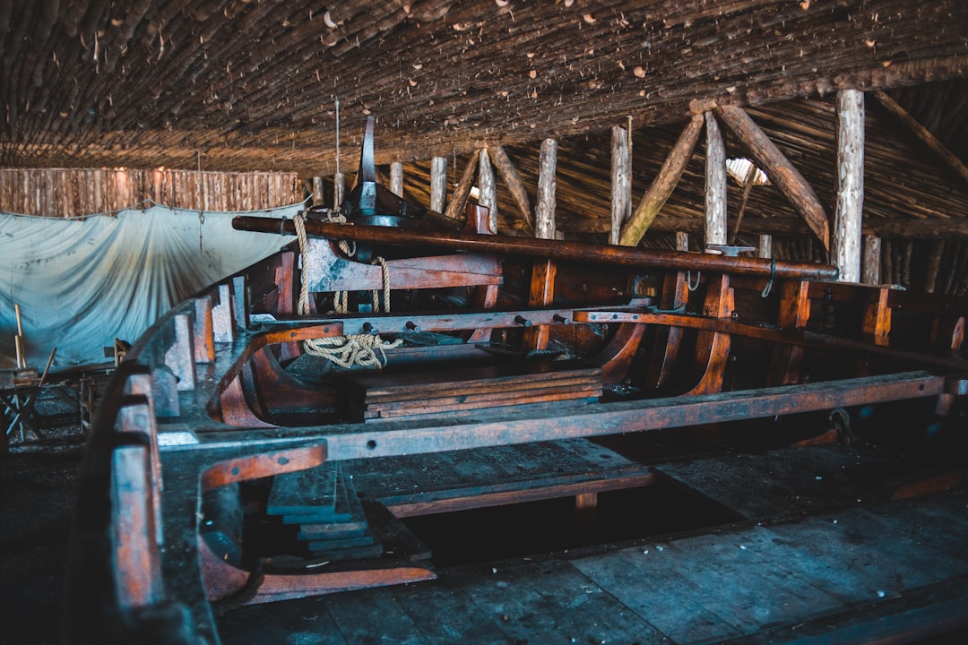 Traditional Indonesian weaving workshop with wooden looms