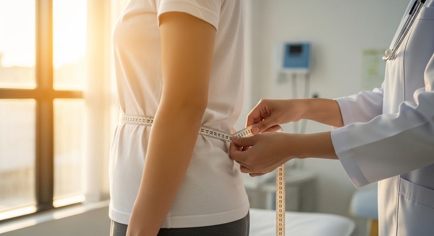 Waist circumference measurement in clinical setting