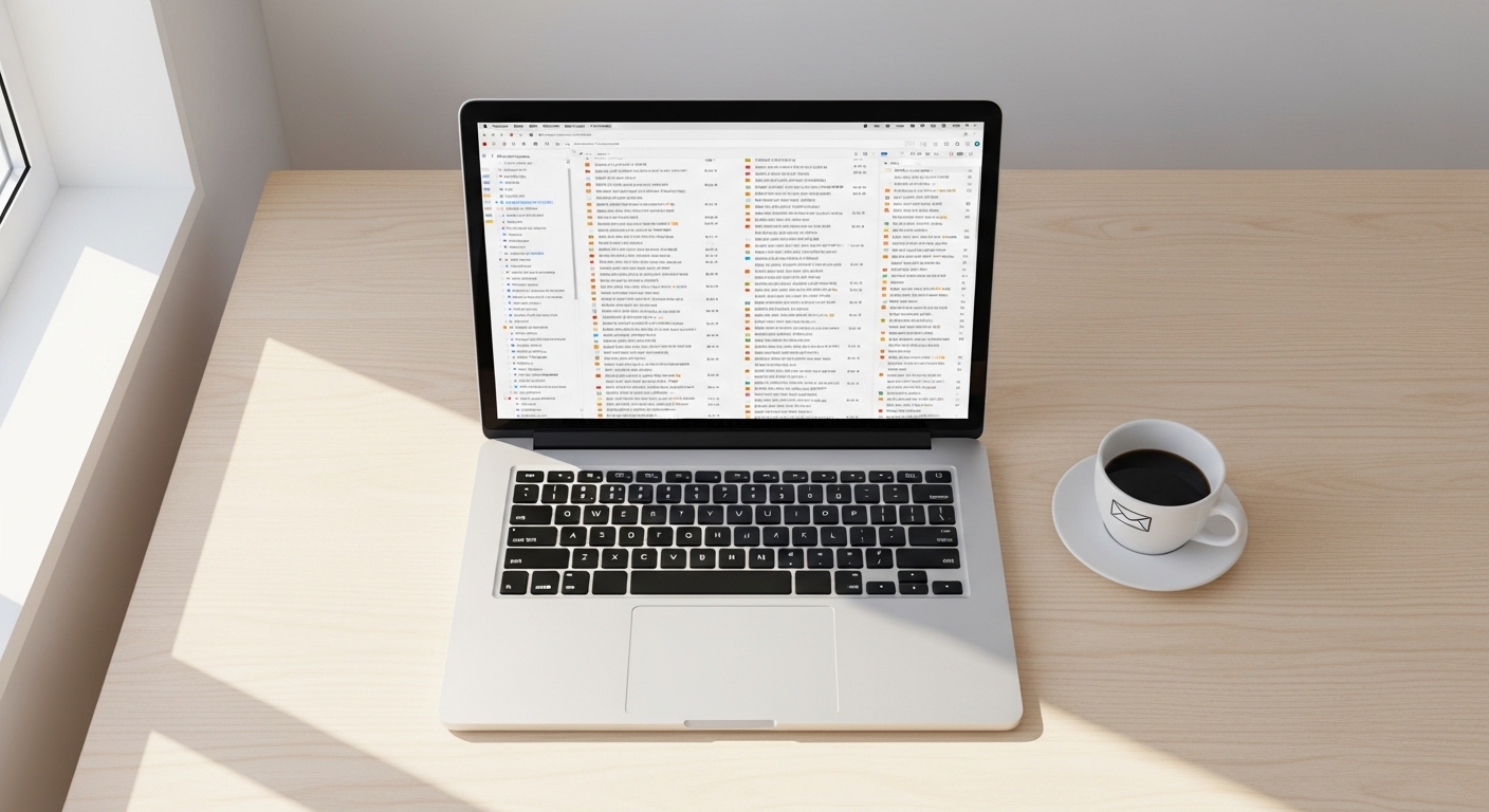 Boîte mail surchargée de messages non lus