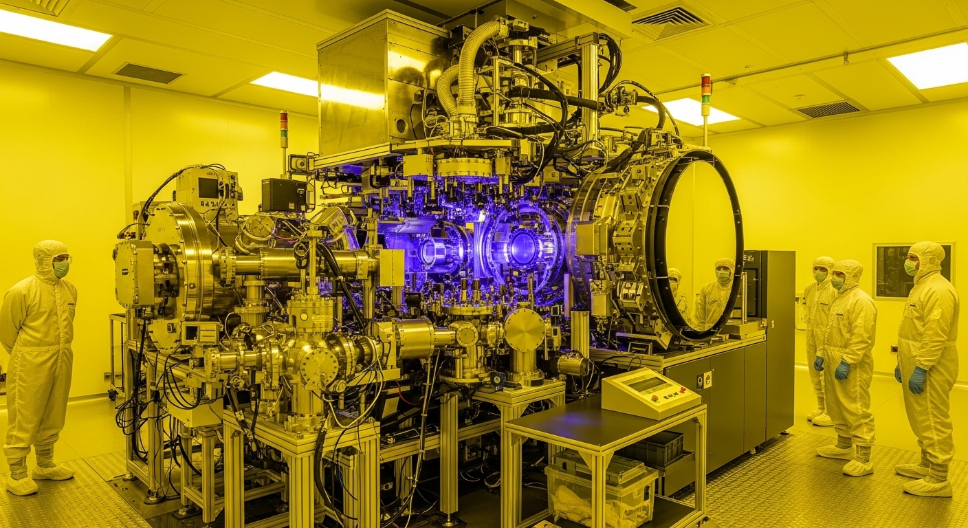 EUV lithography machine inside semiconductor clean room