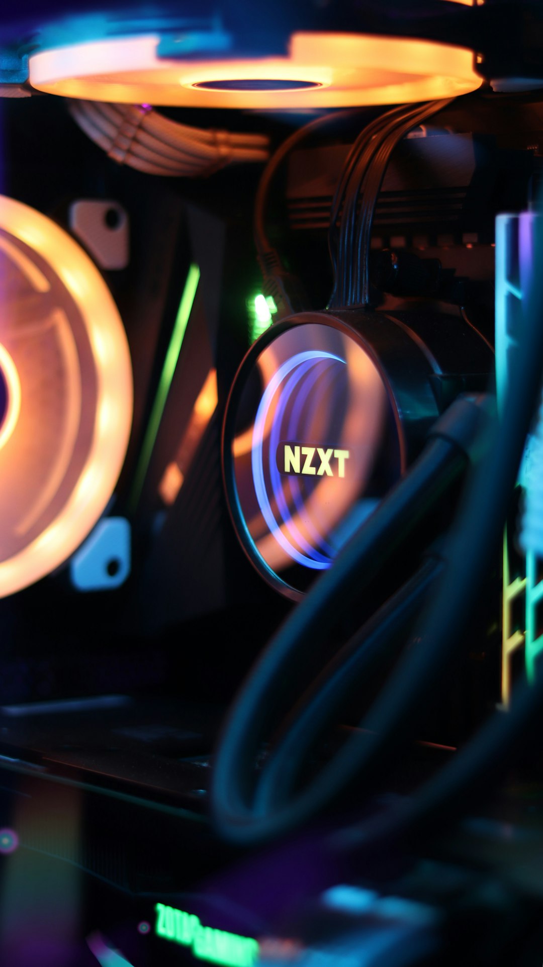 CPU and GPU chips side by side with dramatic lighting