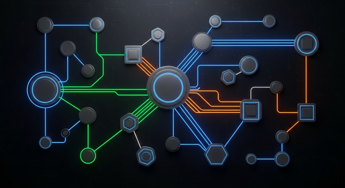 Network diagram showing startup ecosystem connections