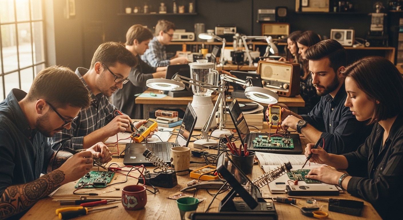 Atelier de réparation participatif avec électronique