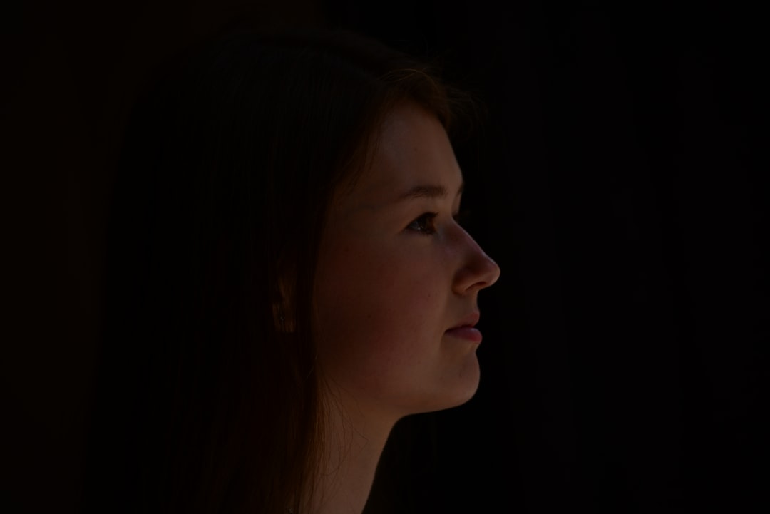 Person in contemplative thinking expression