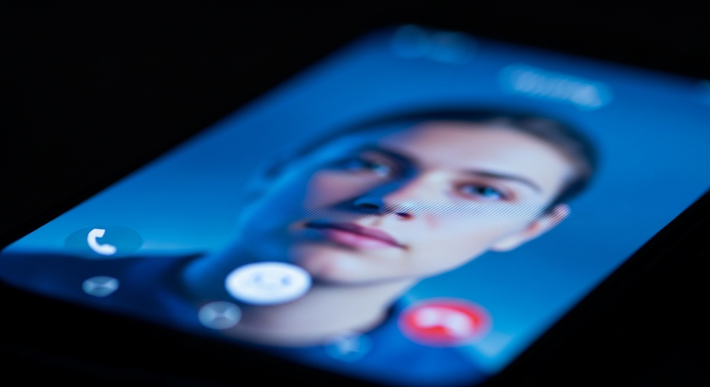 Distorted face on incoming video call screen