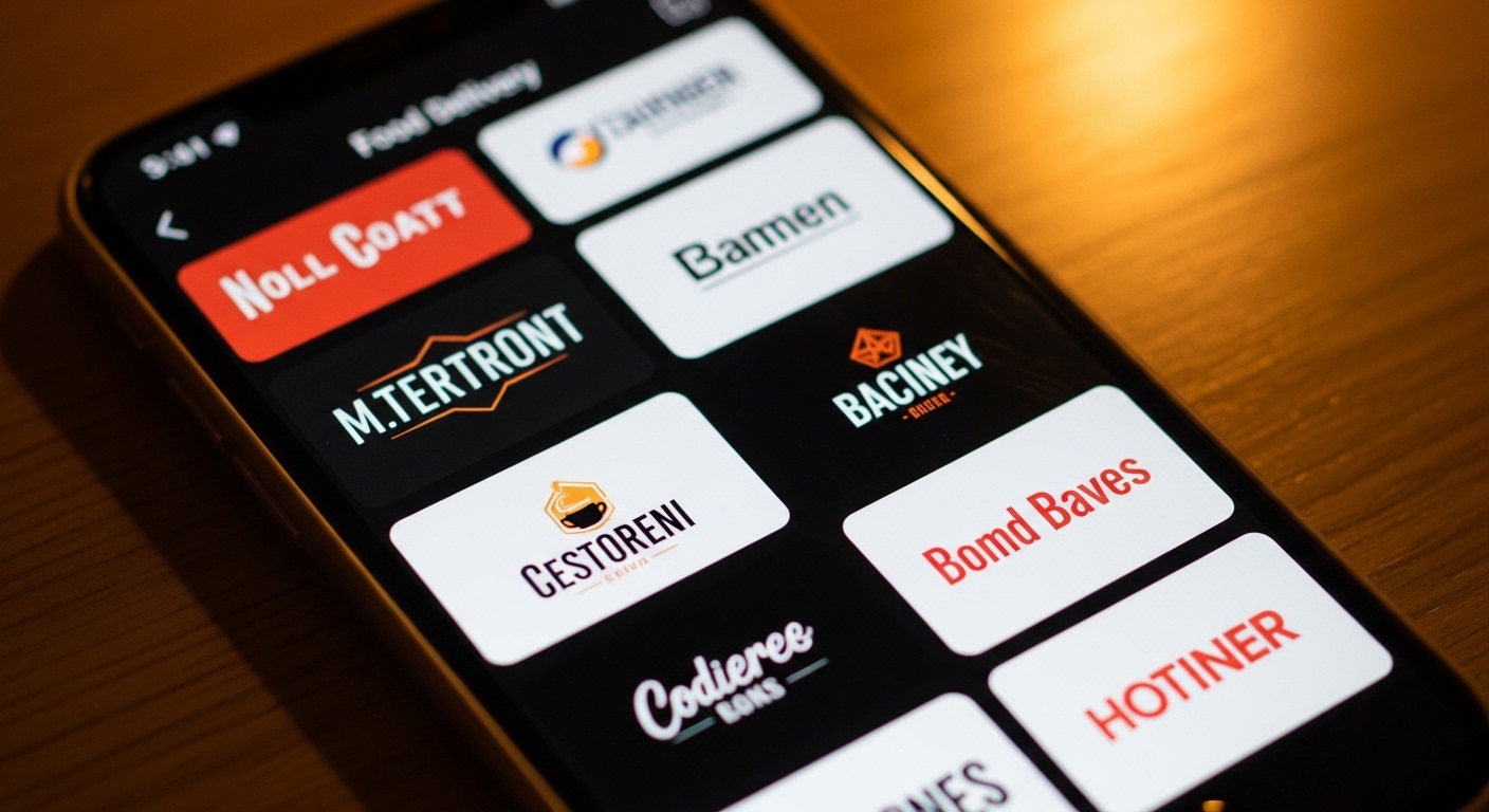 Multiple virtual restaurant brands on a delivery app