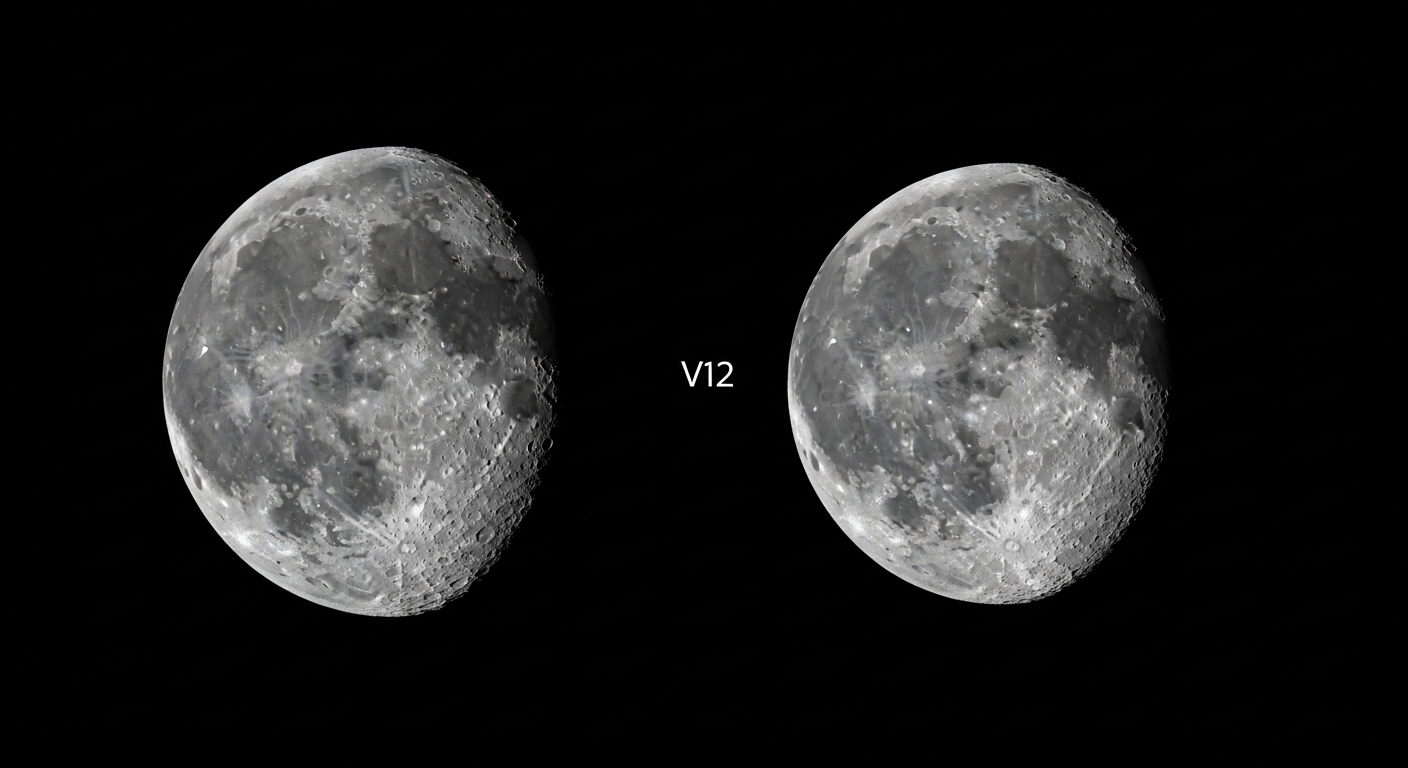Comparação de tamanho entre superlua e lua no apogeu
