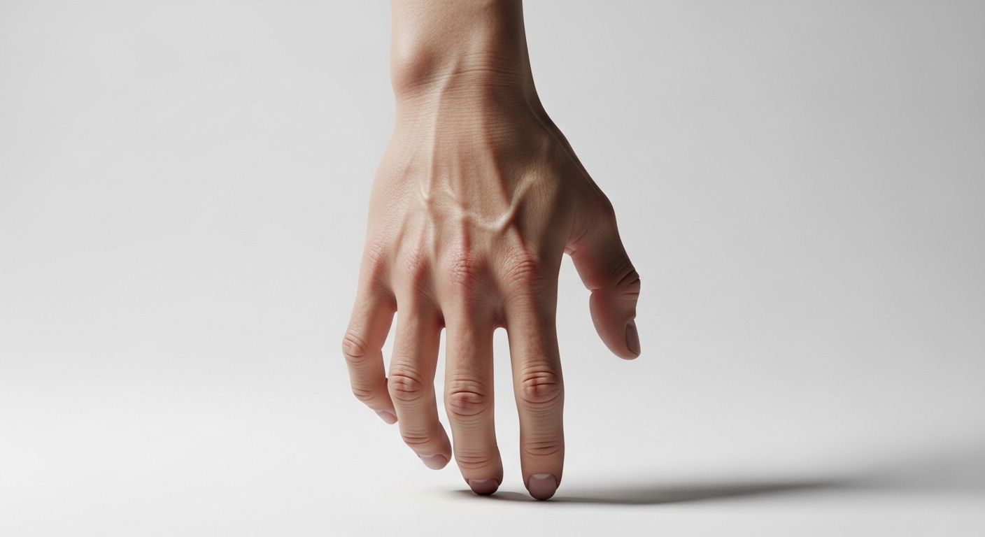 KI-generierte Hand mit anatomischen Fehlern