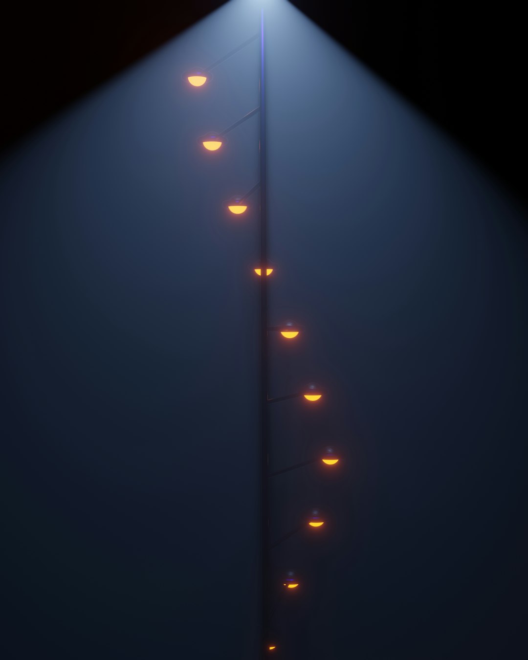 Glowing probability gauge in dark setting