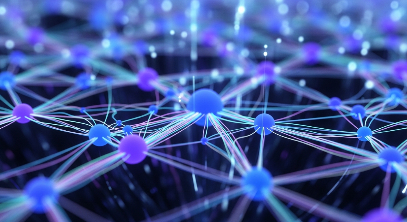 Diagrama de red neuronal con nodos interconectados