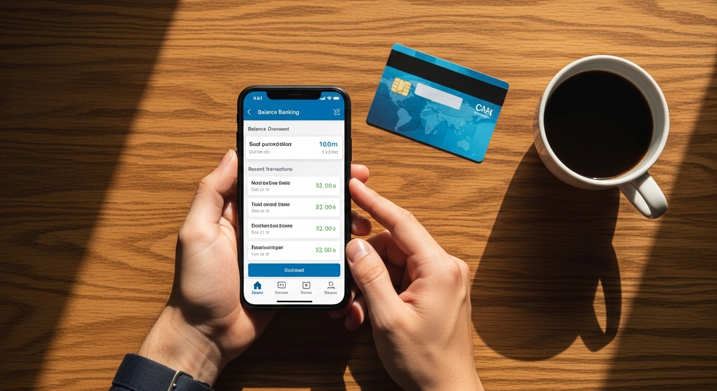 Nasabah menggunakan aplikasi mobile banking setelah merger