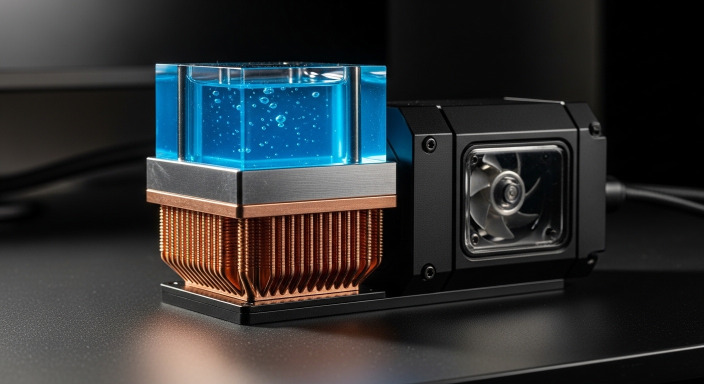 Bộ tản nhiệt nước CPU với buồng làm mát trong suốt