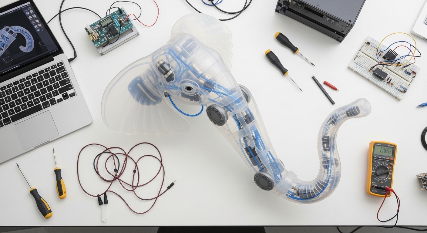 Bras robotique souple inspiré de la trompe d'éléphant