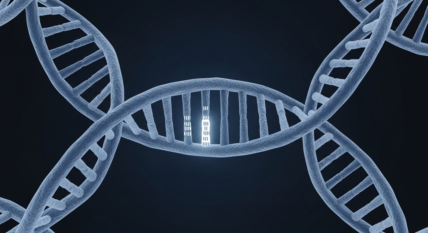 Visualisation d'une insertion d'élément transposable dans l'ADN