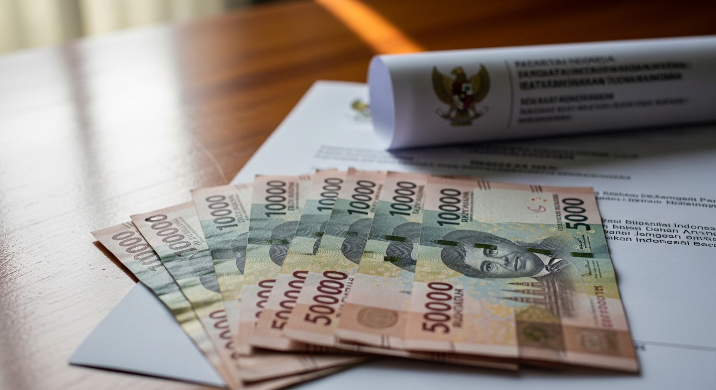 Uang rupiah dan dokumen subsidi pemerintah