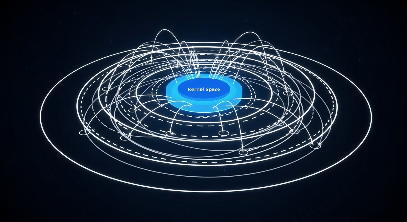Visualisation abstraite de l'architecture noyau Linux