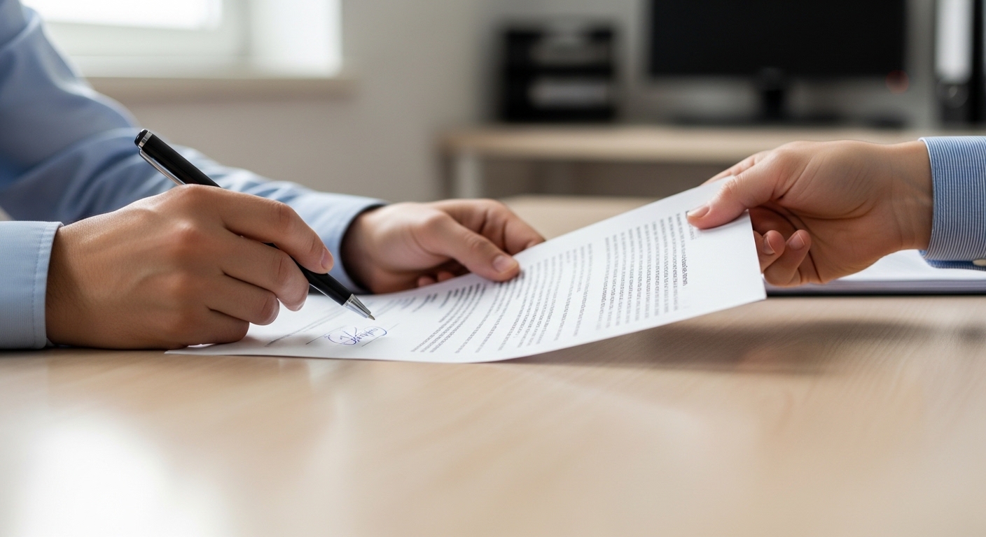 Assinatura de contrato em processo de aquisição empresarial