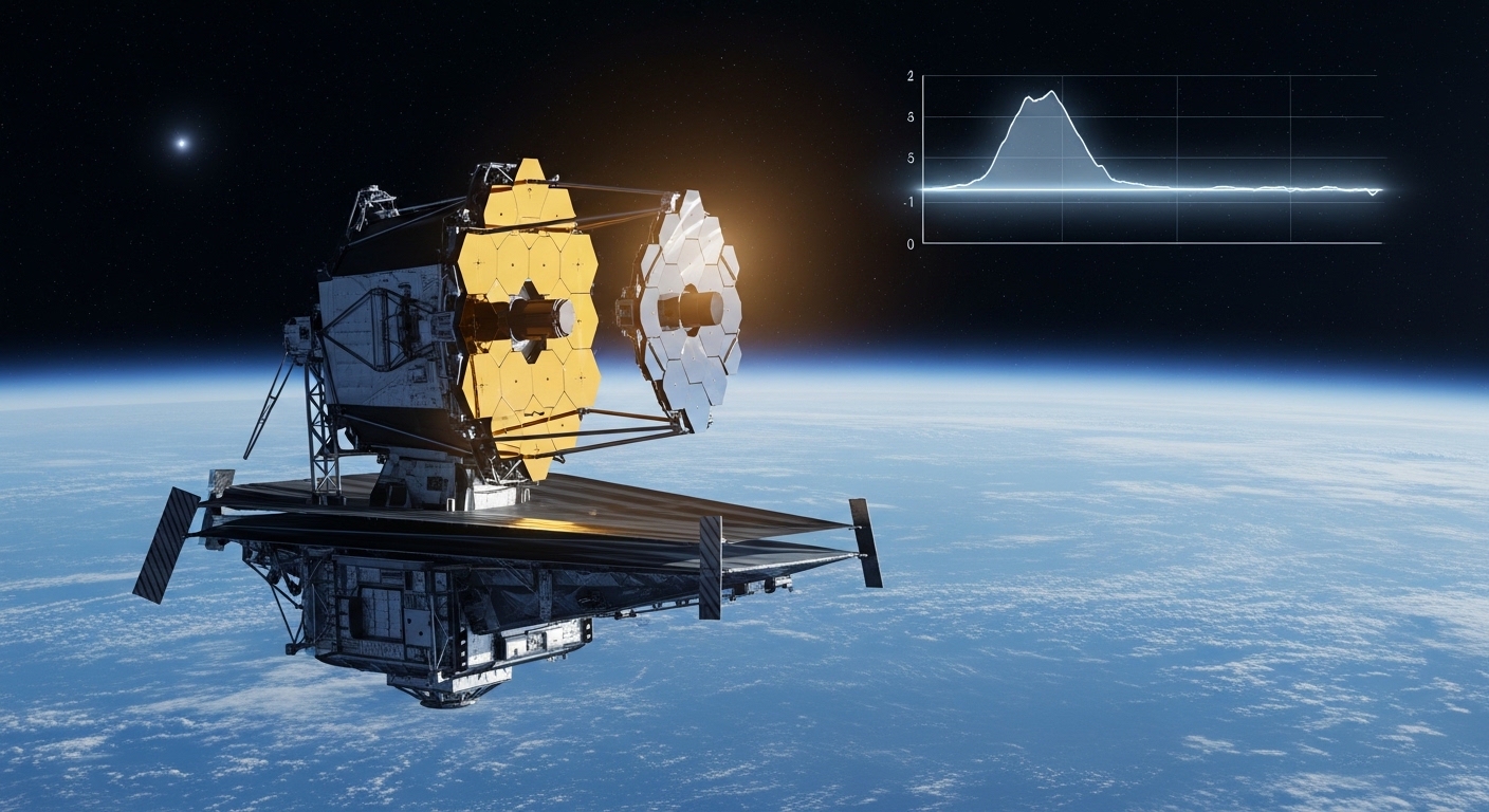 Télescope spatial en orbite détectant des exoplanètes