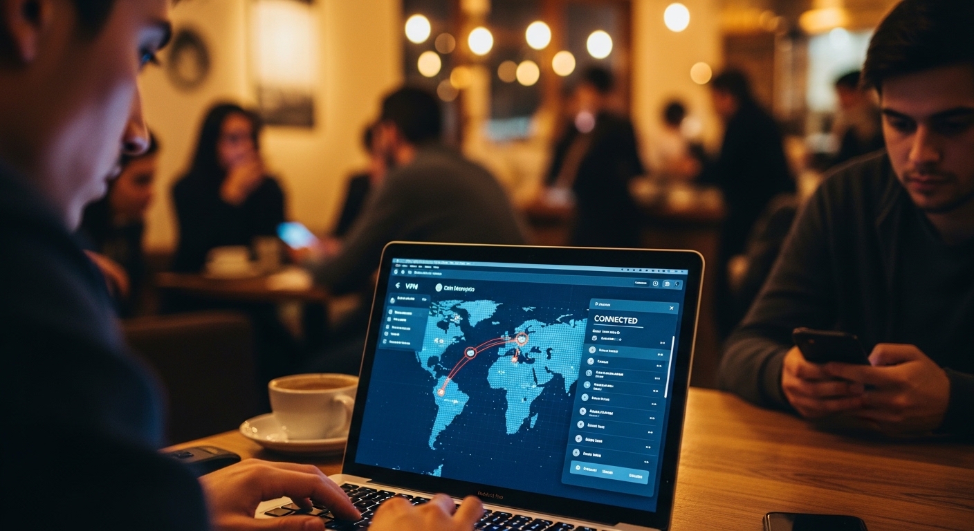 Dùng VPN tại quán cà phê để bảo vệ dữ liệu
