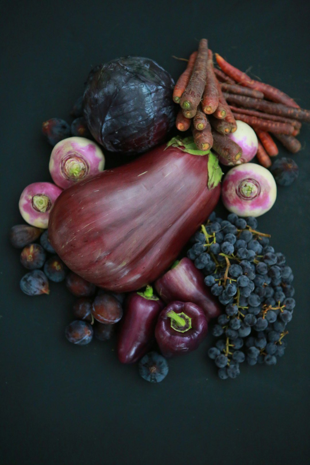 Aliments frais avec superposition de données numériques