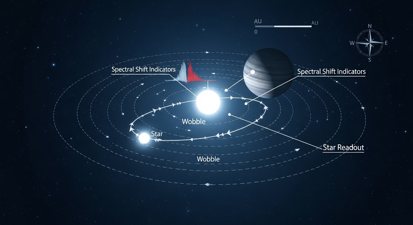 Diagram deteksi eksoplanet dengan metode kecepatan radial