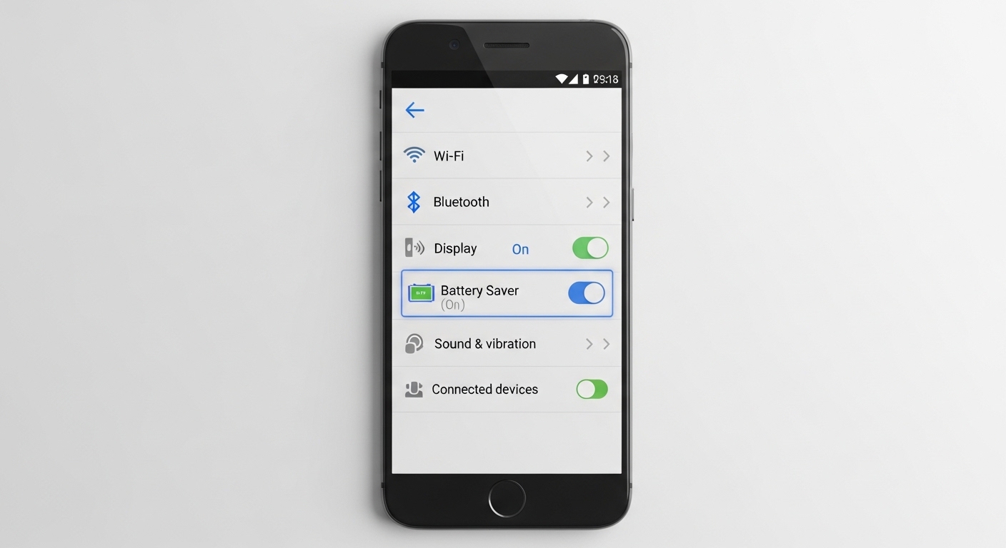 Androidの省電力モード設定の図解