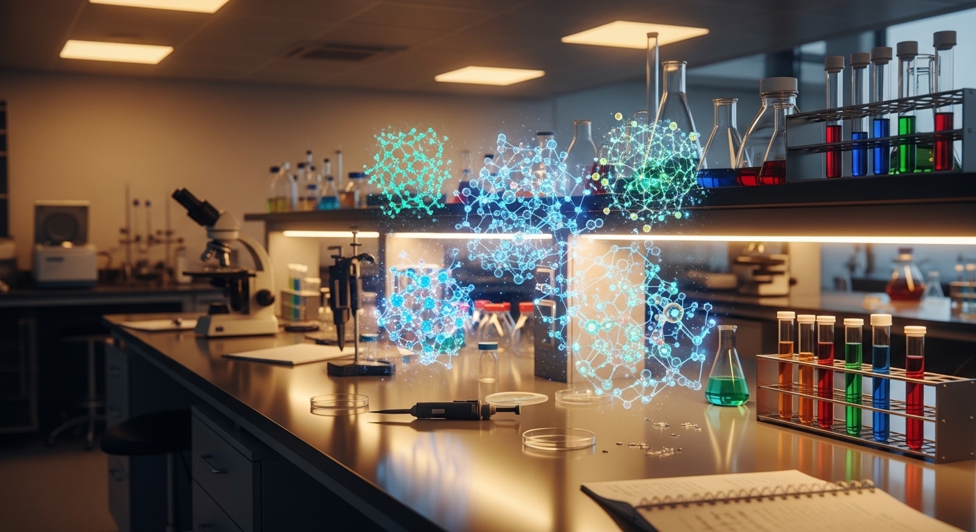 Simulation moléculaire en laboratoire pharmaceutique