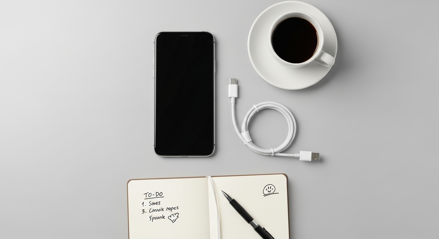 HP Android, kabel charger, dan catatan perawatan