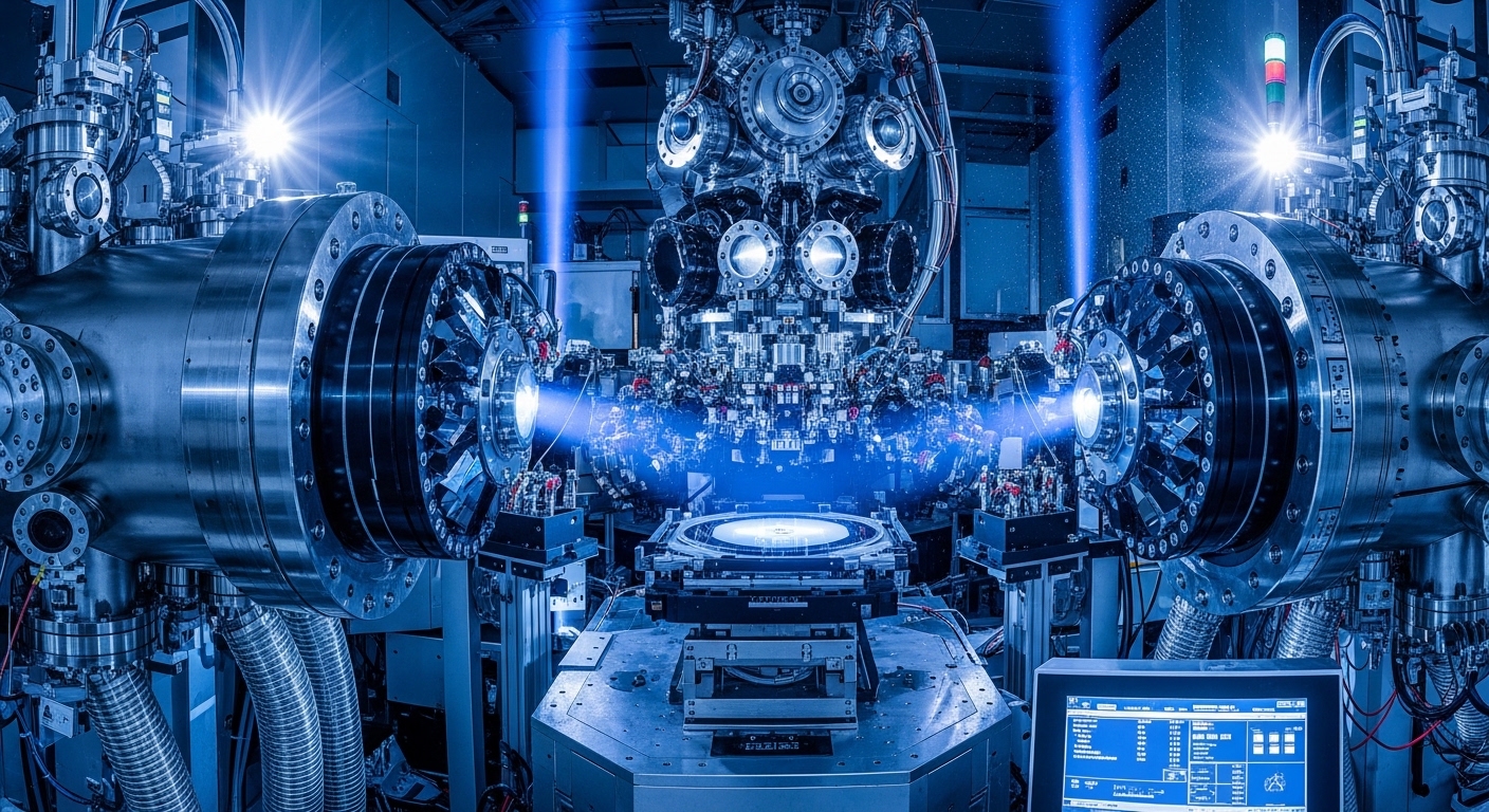 EUV lithography machine in semiconductor factory