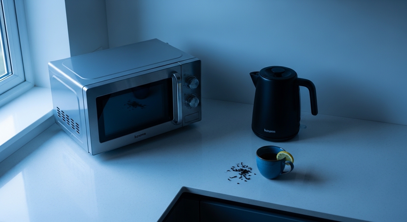 Cocina moderna con electrodomésticos de bajo calor