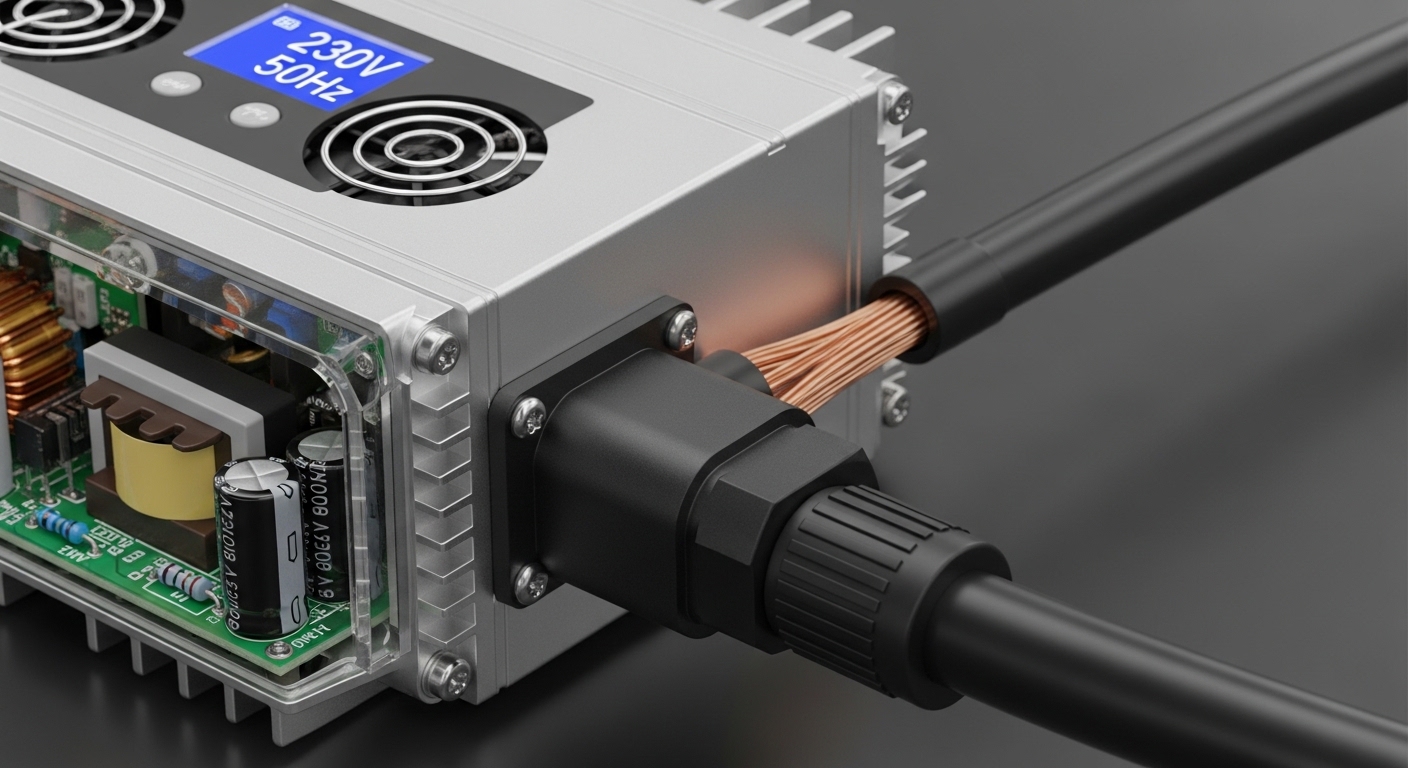 Bộ micro-inverter kết nối với dây pin mặt trời