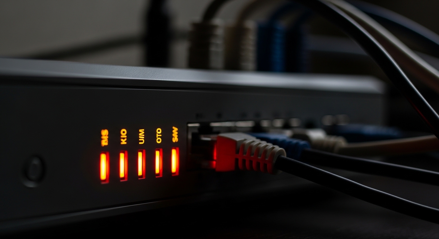 Voyants du routeur Wi-Fi indiquant une surcharge réseau