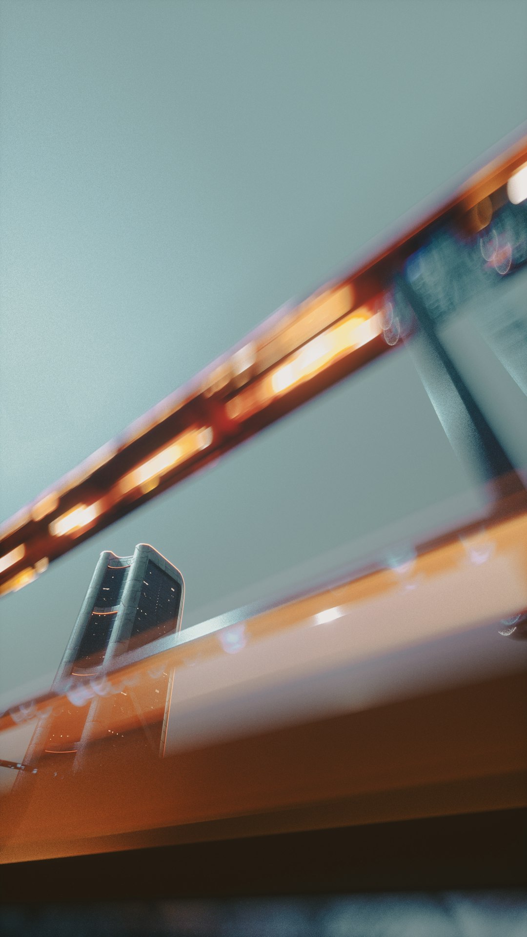 Home router glowing with indicator lights on shelf