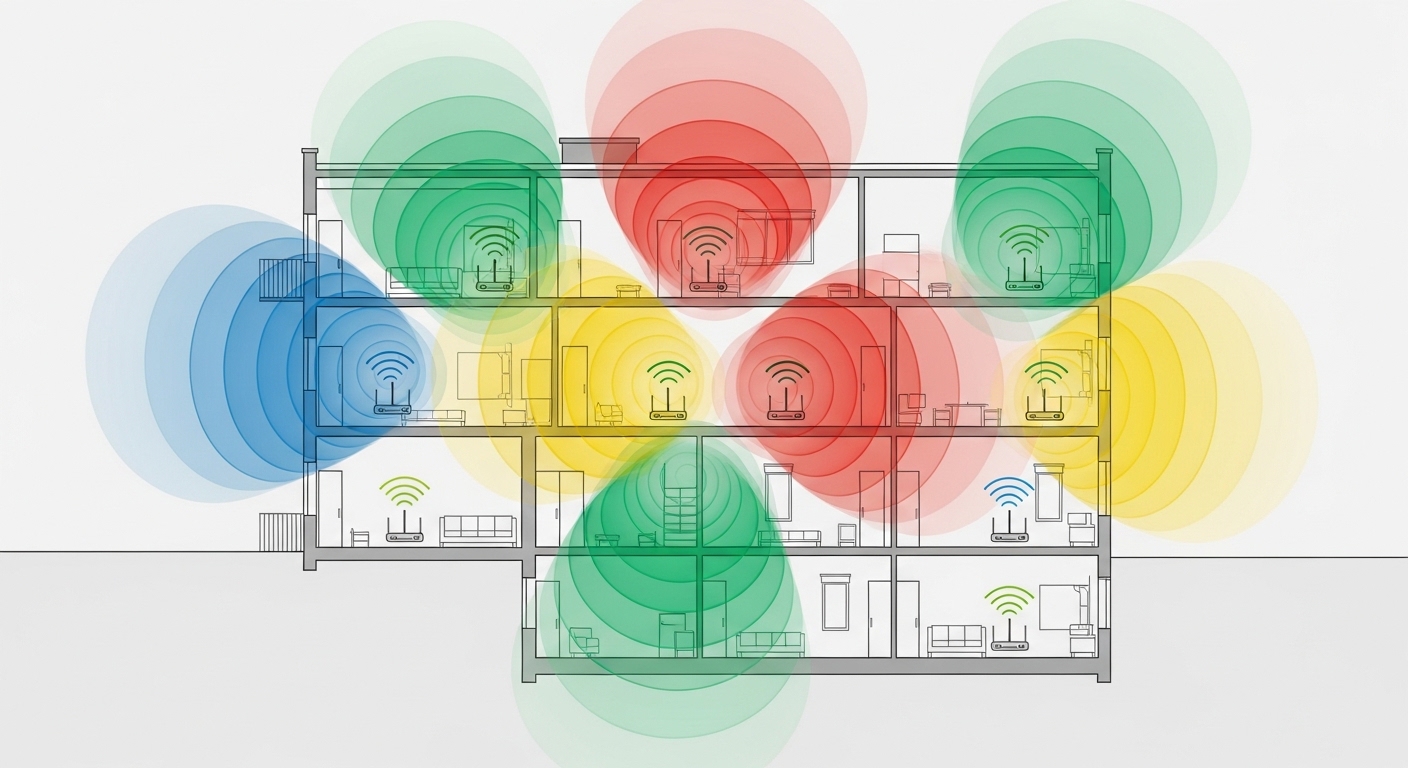 Interférences Wi-Fi entre appartements voisins