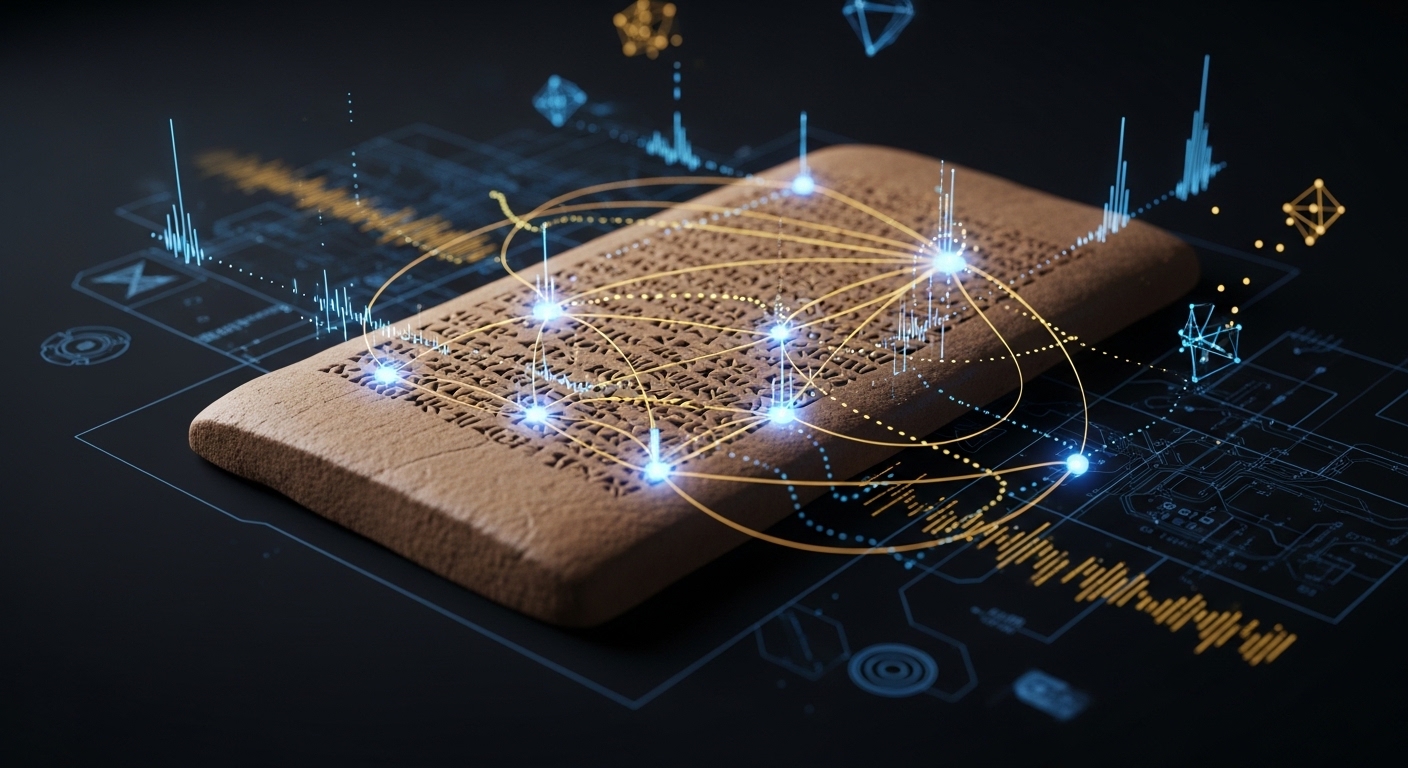 Neural network analyzing cuneiform tablet visualization