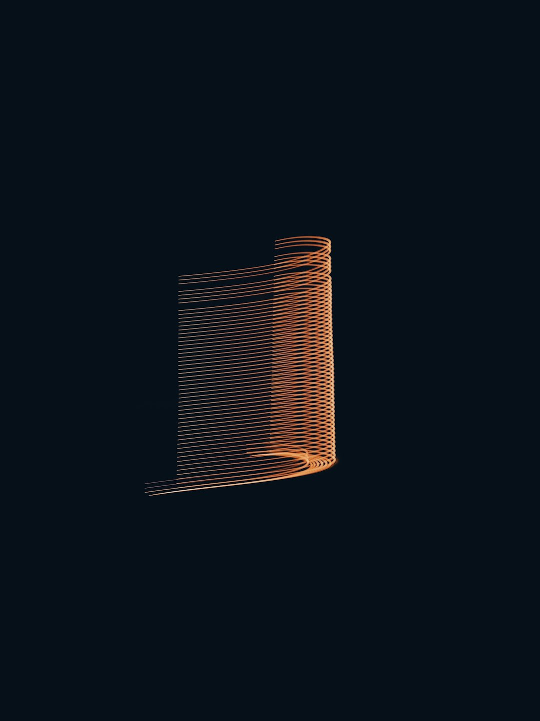 Ancient papyrus scroll with Greek text in candlelight