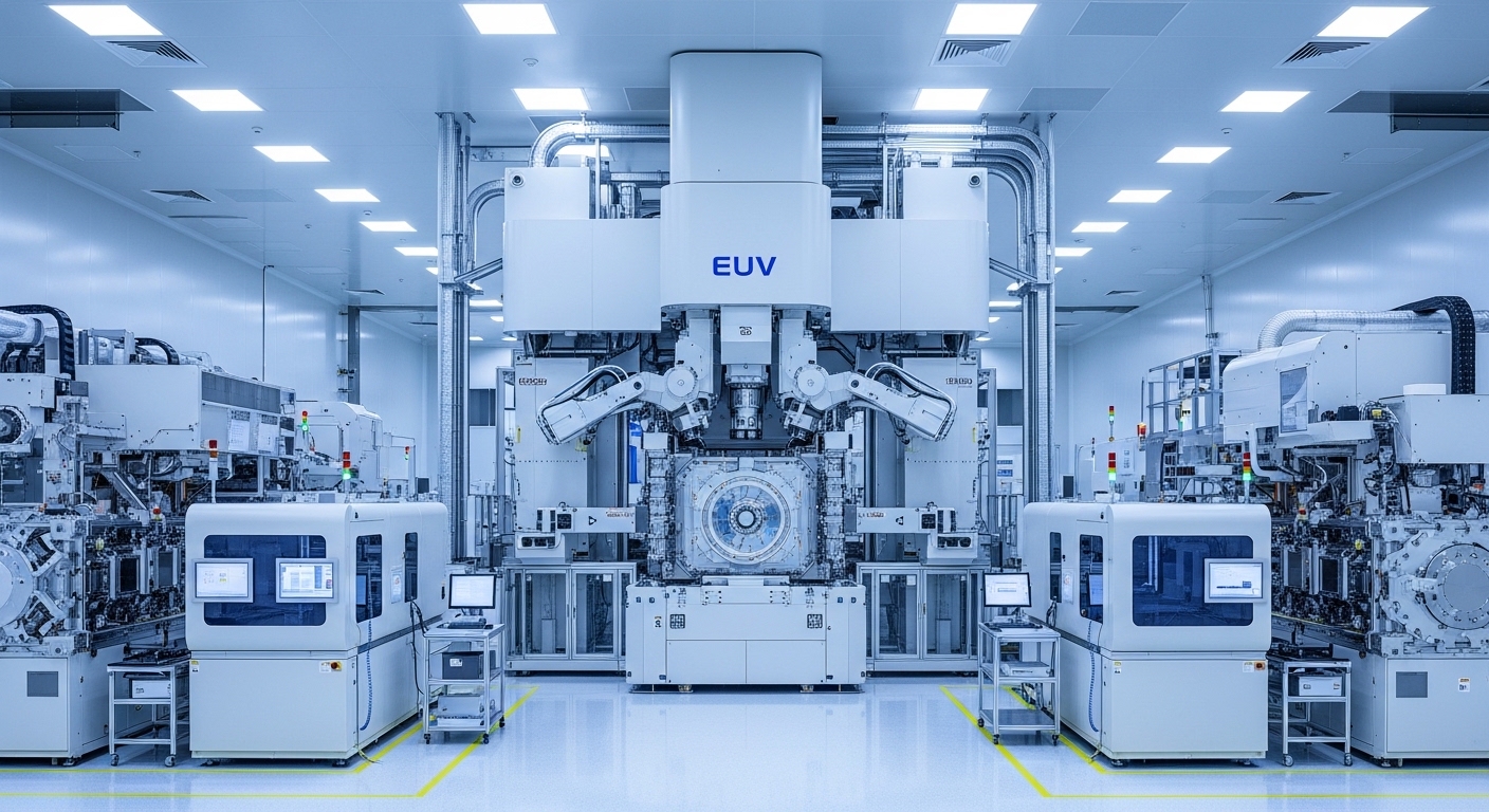 EUV lithography machine inside semiconductor cleanroom