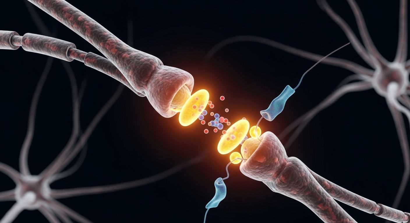 Detailed synapse connection between two neurons