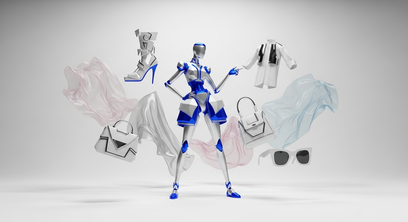 Influenceur virtuel lors d'une campagne mode numérique