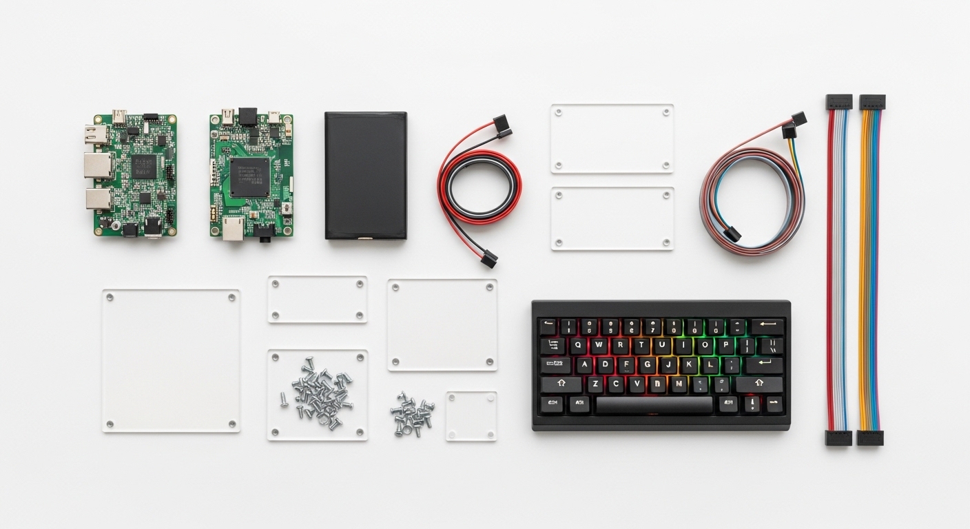 Komponen cyberdeck tersusun dari atas