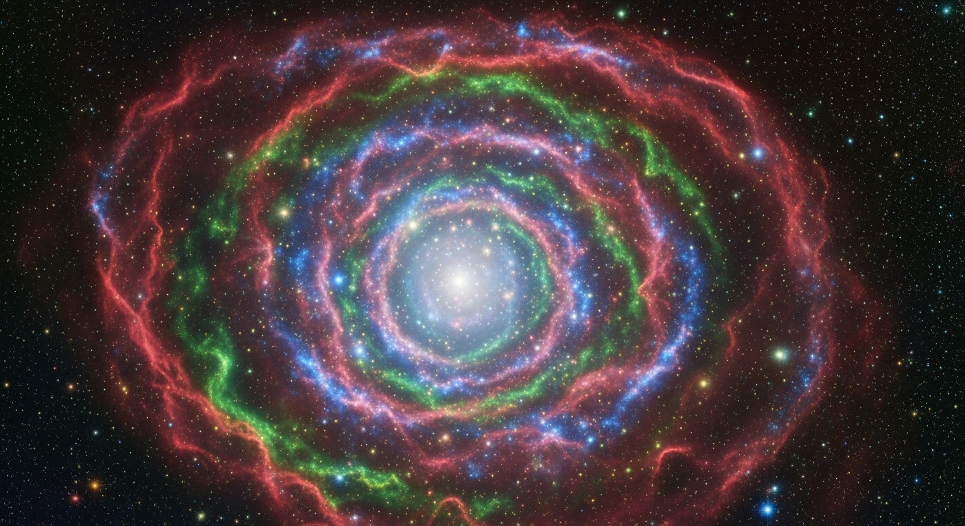 超新星残骸の広大なガス雲