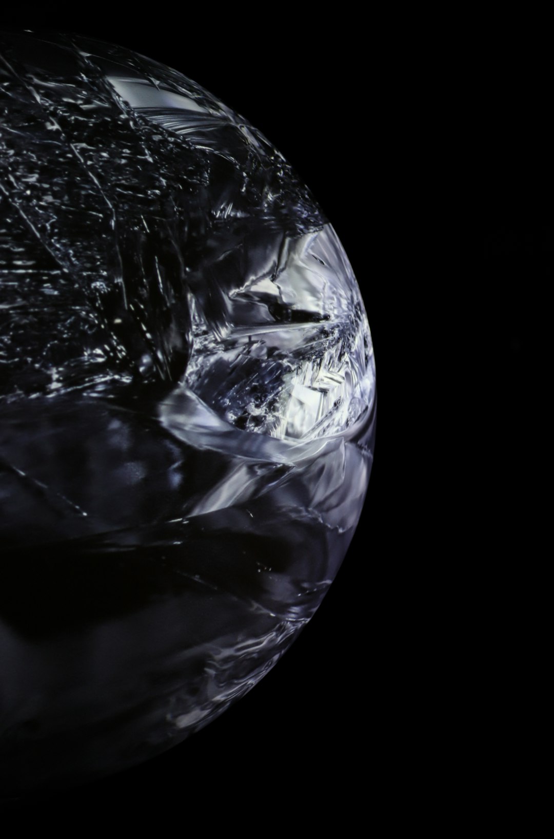 Isolated icy dwarf planet alone in deep space