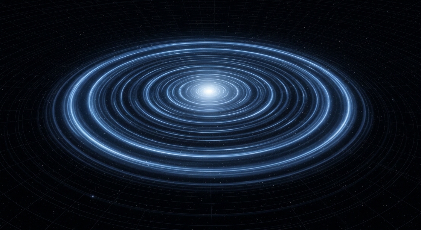 Visualization of accelerating universe expansion with galaxies moving apart
