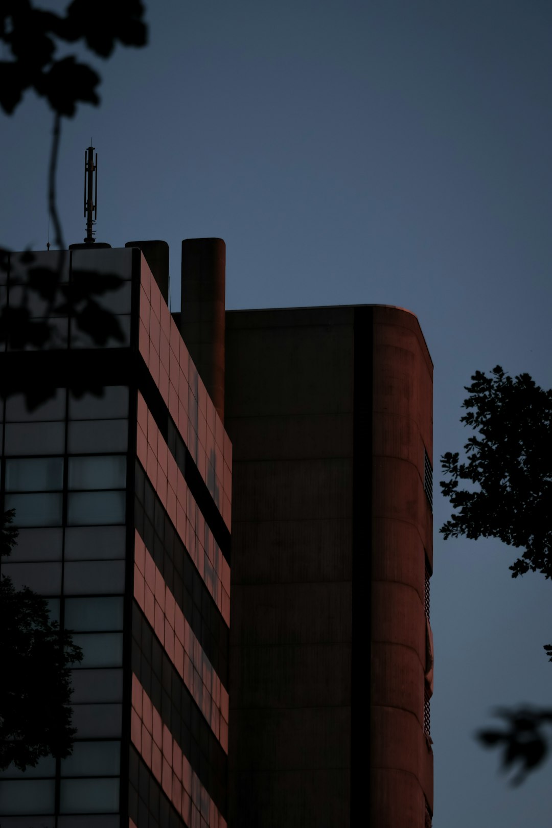 Smartphone as mobile hotspot in urban setting at dusk
